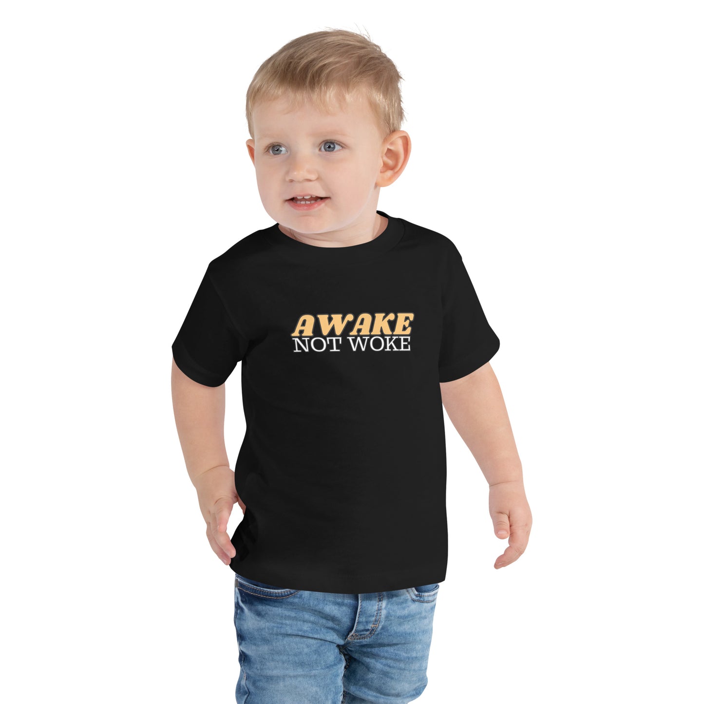 Awake Not Woke T-Shirt for Toddlers