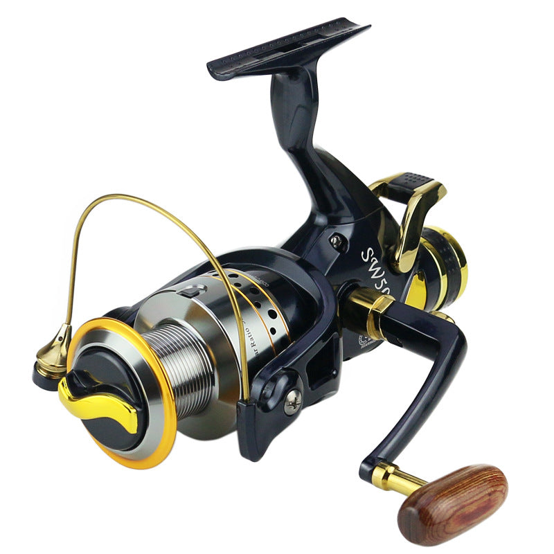 SW50 Fishing Reel with Metal Line Cup and Folding Rocker Arm