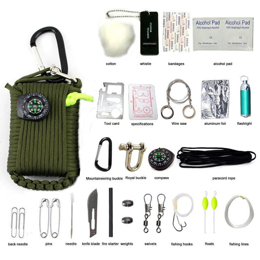 Comprehensive 29-in-One Emergency First Aid Kit