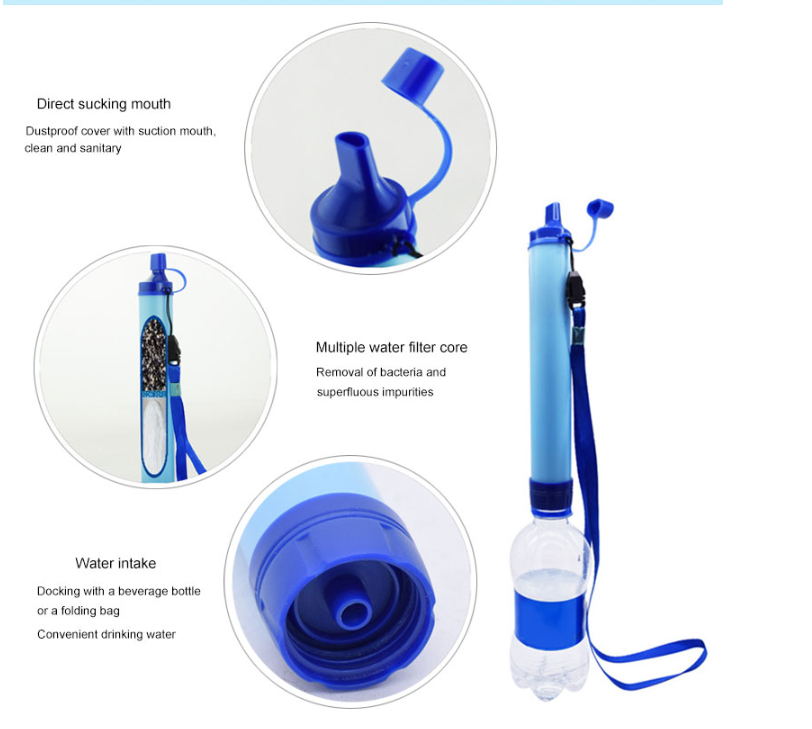 Experience Pure and Secure Hydration Anywhere with Our Portable Four-Stage Filtration Water Purifier