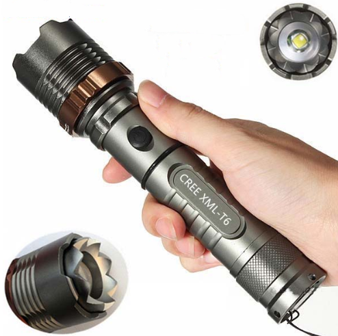 Stay Prepared and Powered Up with the T6 Zoom Rechargeable Flashlight
