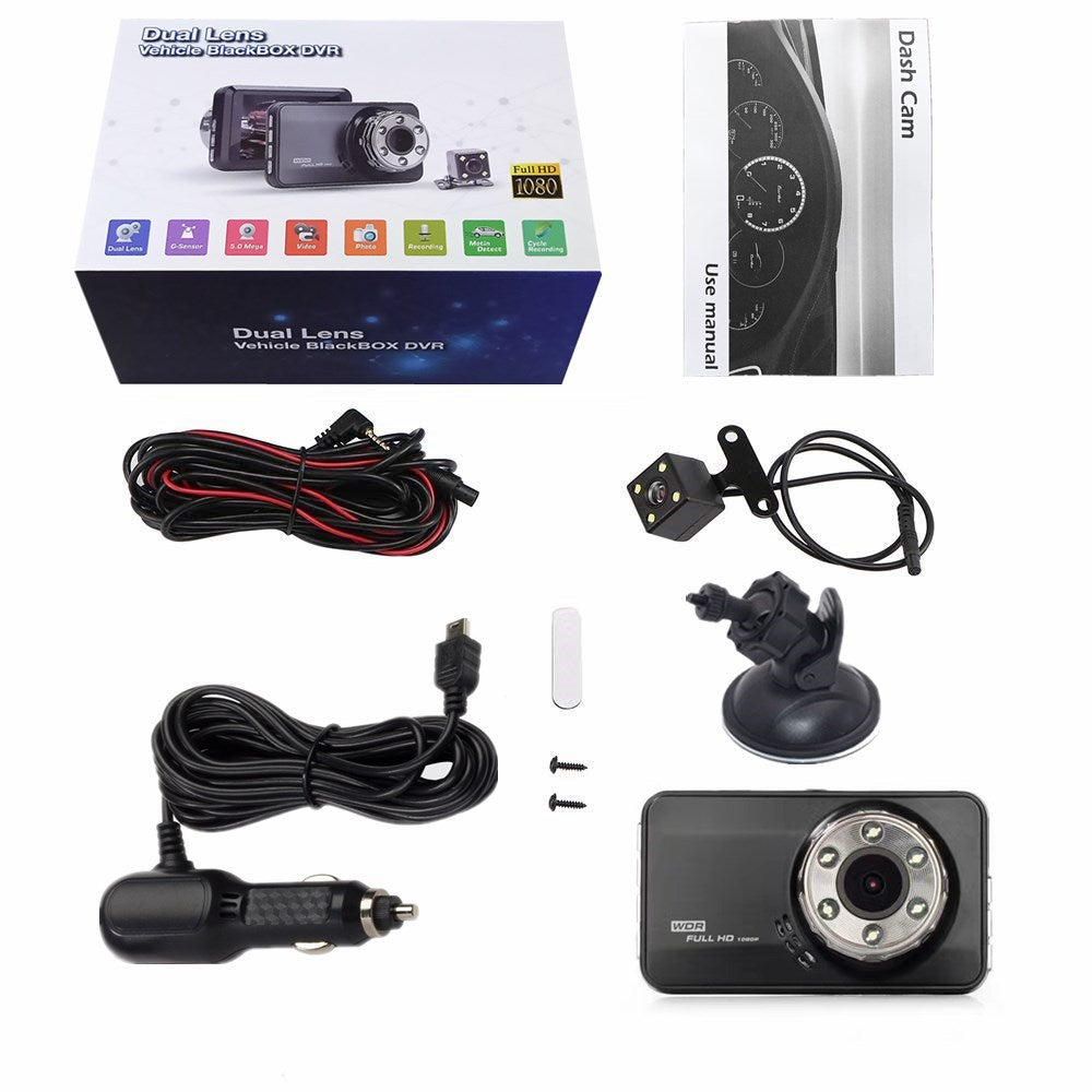 Drive with Confidence: Full HD Dual Dash Cam T638+ for Complete Road Safety