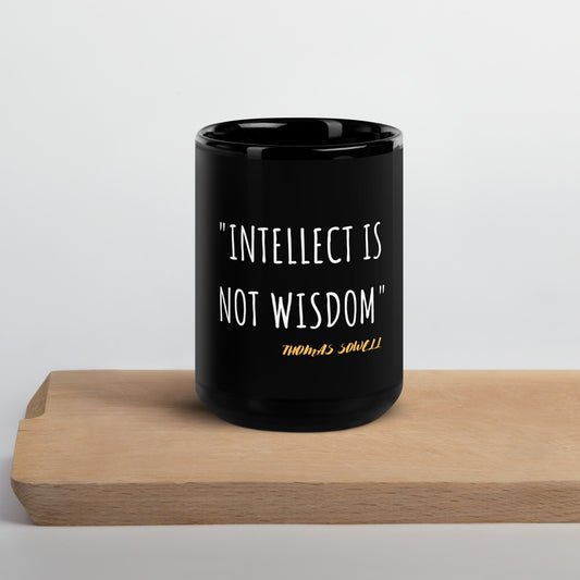 Thomas Sowell Quote 15oz Coffee Mug: Intellect is Not Wisdom