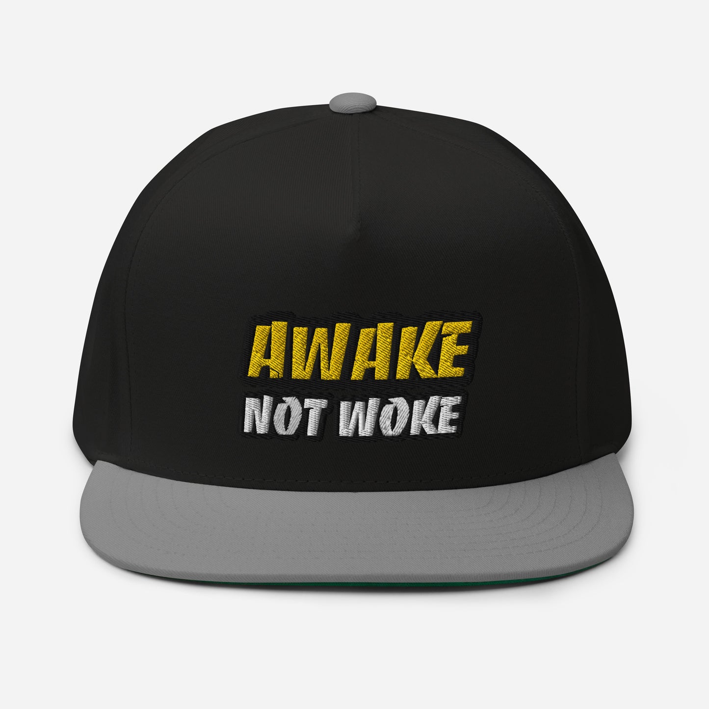 Awake Not Woke Unisex Baseball Cap: The Perfect Anti-Socialist Accessory for Those Who Value Individualism and Critical Thinking