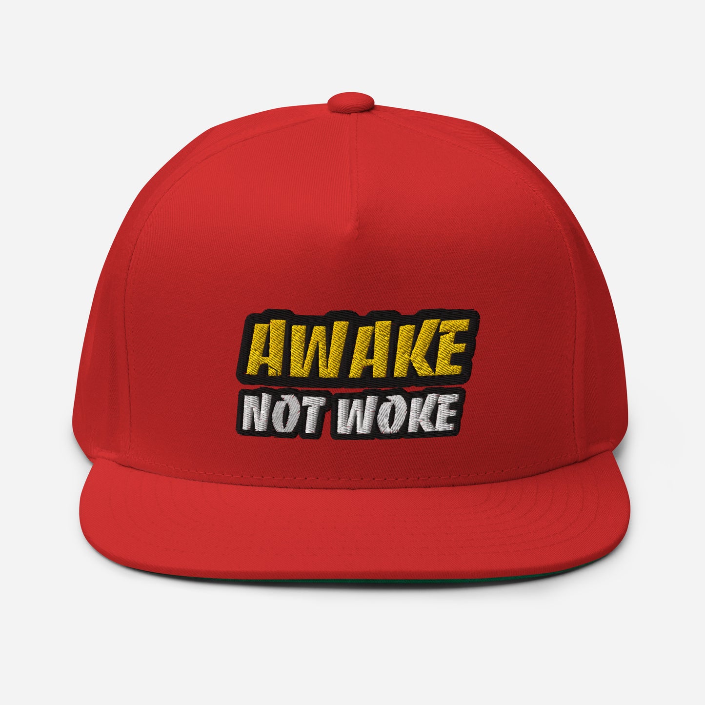 Awake Not Woke Unisex Baseball Cap: The Perfect Anti-Socialist Accessory for Those Who Value Individualism and Critical Thinking