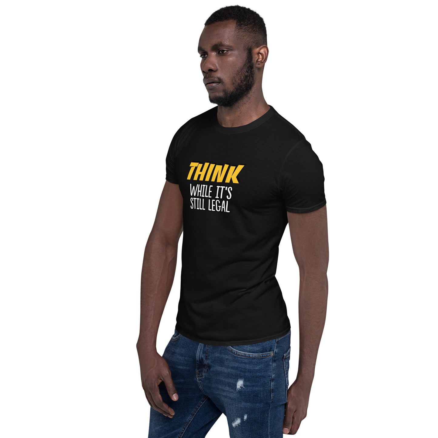 Thought Crime Warning: Think While It's Still Legal Unisex T-Shirt